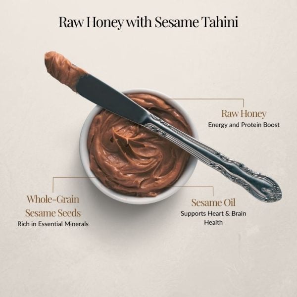 Raw Honey with Sesame Tahini - Image 2