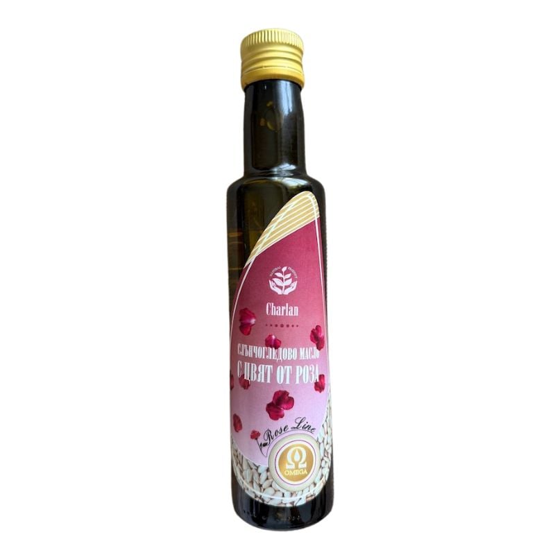 Sunflower cold-pressed oil with Rose petals from Bulgaria