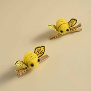 Cartoon Bee Decor, Alligator Hair Clips, Hair Clips Two Bees