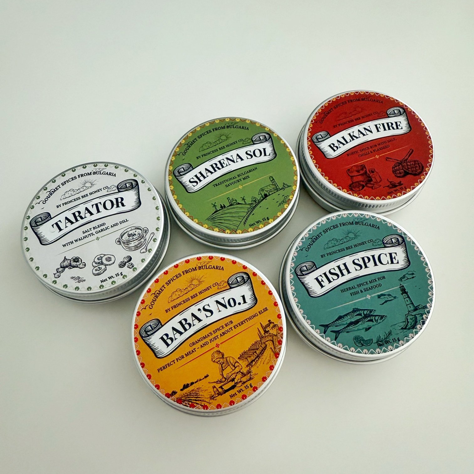 Bulgarian Spice Collection — a curated set of five artisan blends that capture the authentic taste of Bulgaria.