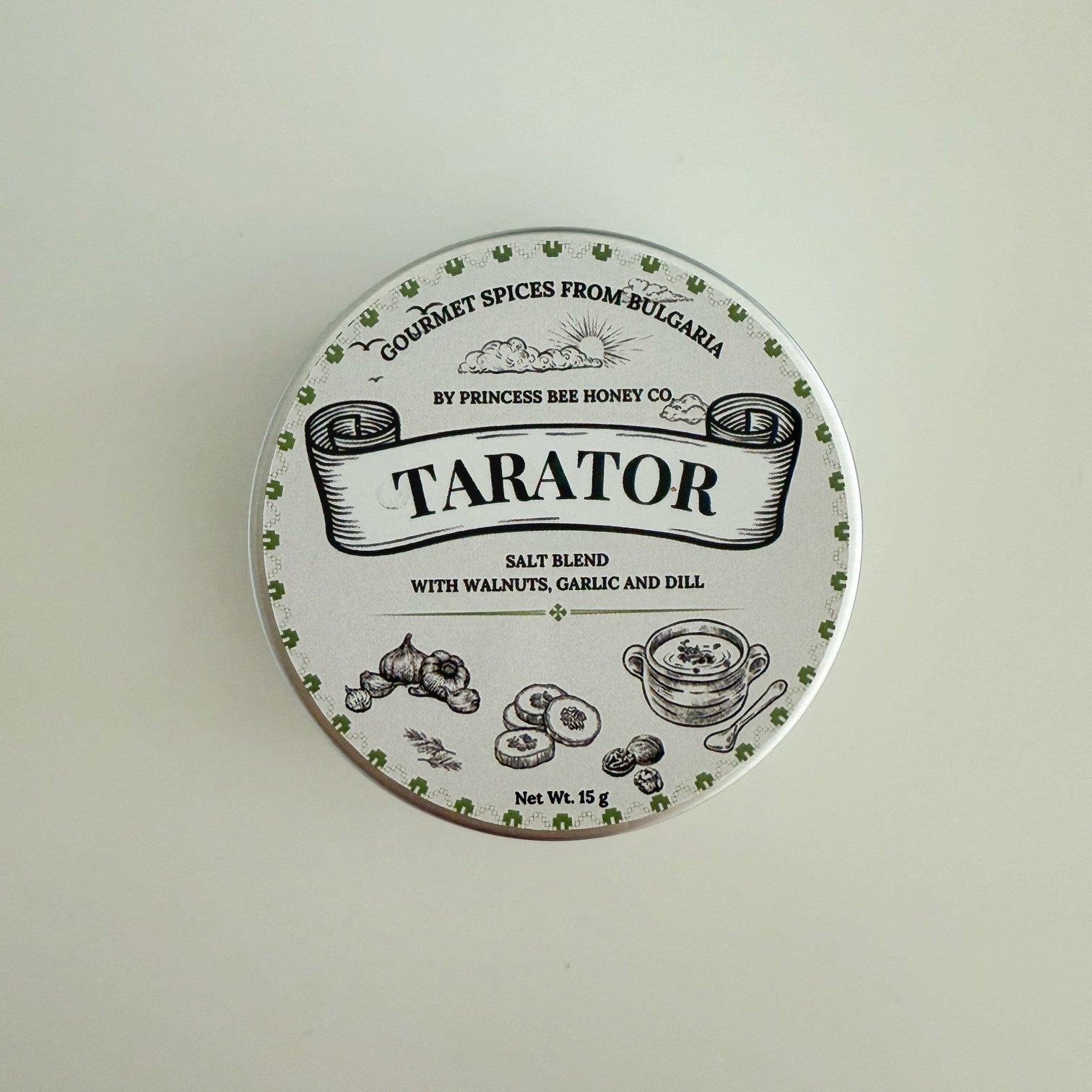 Tarator spice blend with dill and walnuts
